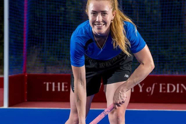 Scotland and Watsonians forward Sarah Jamieson has been juggling work and hockey in the build-up to the Commonwealth Games. Picture: Craig Watson