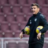 Hearts coach Lee McCulloch was sent to the stand against St Johnstone.