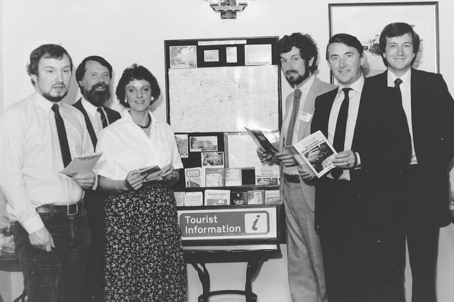 Tourist information centre opened at Cross Keys Inn, Ettrickbridge, June 1986.