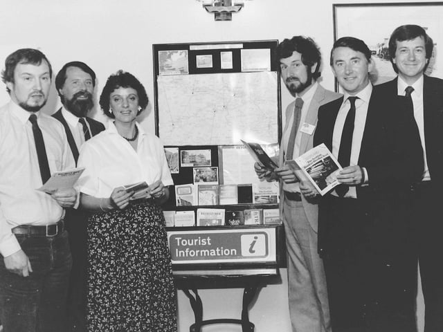 Tourist information centre opened at Cross Keys Inn, Ettrickbridge, June 1986.