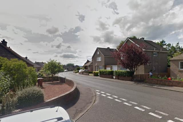 Police have closed Caroline Terrace in Corstorphine this afternoon, after the death of an elderly woman.