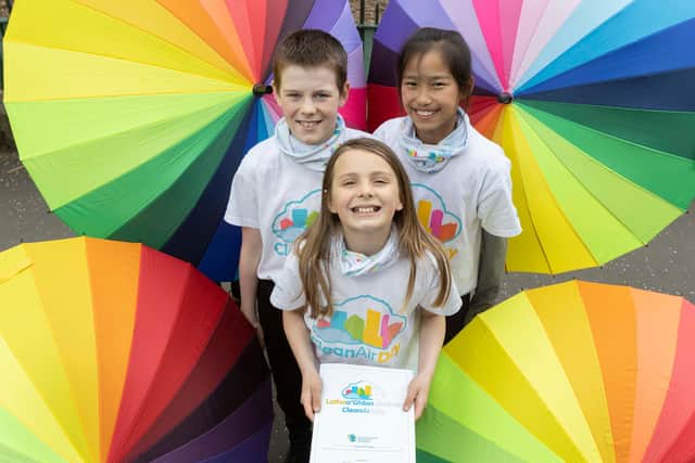 A breath of fresh air: pupils get first Clean Air Day colouring books
PICS: Mark Gibson