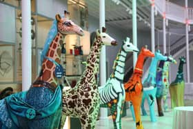 35 stunning eight-foot-tall sculptures, one bejewelled four-foot sculpture and one mystery lot were sold to raise vital funds for the wildlife conservation. Photo: RZSS