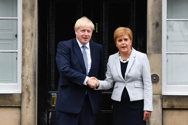 Will Boris Johnson and Nicola Sturgeon work together for the good of the nation? (Picture: Jeff J Mitchell/Getty Images)