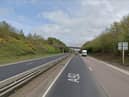 A woman has been critically injured in a three vehicle crash on the A92 at Lochgelly (Photo: Google Streetview)
