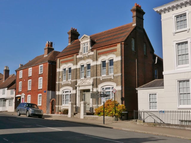 The house is on Fareham High Street