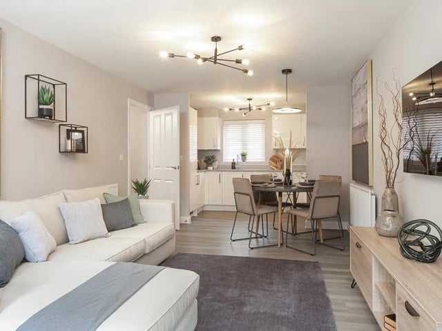 This two-bed new build home, in Havant Road, Emsworth, is on sale for £280,000. It is listed by Barratt Homes – Saxon Corner.