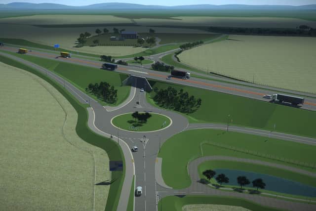 An artist's impression of the new M9 junction