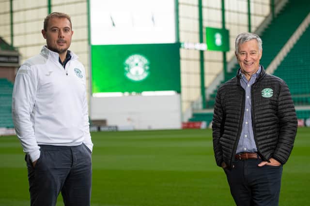 HIbs owner Ron Gordon and chief executive Ben Kensell are eager to take the club to the next level