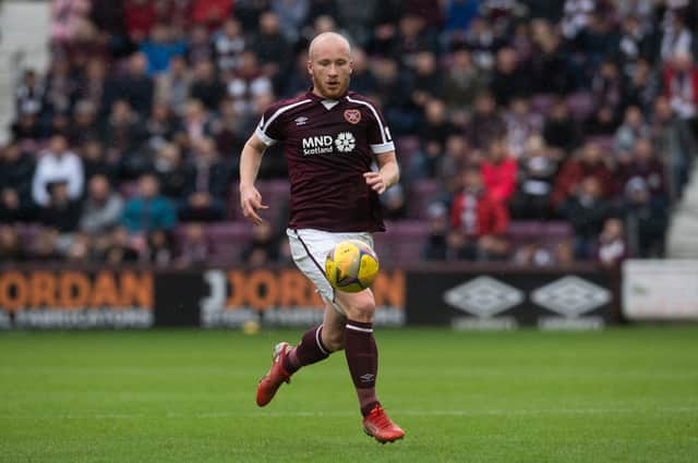 Liam Boyce is a Hearts injury doubt.