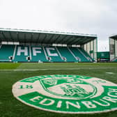 Hibs host Aston Villa in the Europa Conference League play-off round first leg at Easter Road Stadium. (Photo by Ewan Bootman / SNS Group)