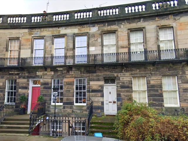 Danube Street in Stockbridge is filled with elegant Georgian townhouses, with number 17 having served as the infamous brothel of Dora Noyce in the 1940s. This hasn't affected house prices though, with the average at around £1,449,000