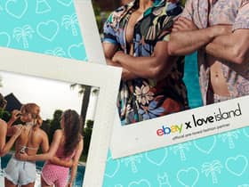 This marks the first pre-loved fashion partnership on Love Island, with previous contestants often wearing fast fashion brands like ISAWITFIRST. Photo: eBay UK.