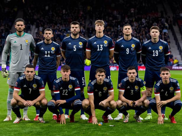 Craig Gordon (back left) and Kevin Nisbet (back right) have again been called up for Scotland. (Photo by Ross Parker / SNS Group)