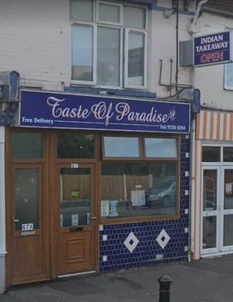 Taste of Paradise, in Brockhurst Road, Gosport, received a five rating on February 3, according to the Food Standards Agency website.