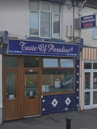 Taste of Paradise, in Brockhurst Road, Gosport, received a five rating on February 3, according to the Food Standards Agency website.