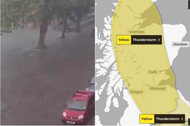 Edinburgh weather: Yellow weather warning in place as thunderstorms due to hit Scotland