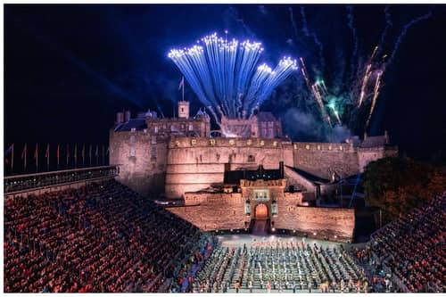 Fireworks from the ramparts of Edinburgh Castle – still in the top spot as the country’s most popular paid-for attraction –  at last year’s Royal Edinburgh Military Tattoo. Picture: Jane Barlow/PA Wire