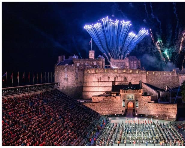Fireworks from the ramparts of Edinburgh Castle – still in the top spot as the country’s most popular paid-for attraction –  at last year’s Royal Edinburgh Military Tattoo. Picture: Jane Barlow/PA Wire