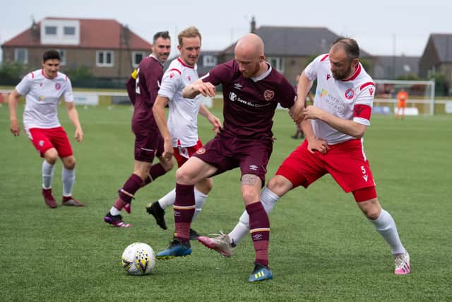Liam Boyce in action against Spartans during Hearts' 7-0 victory at Ainslie Park in a pre-season friendly last year. Picture: SNS