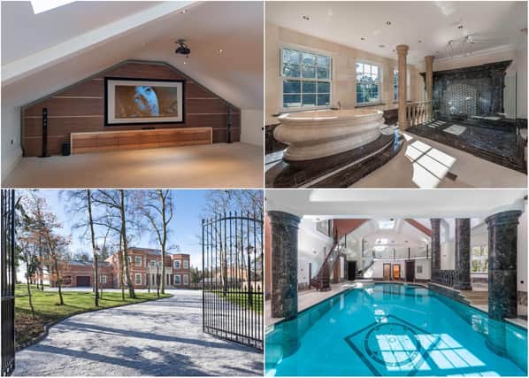 Pictures of six-bedroomed mansion The Birches, at Tranwell Woods, Morpeth, which is currently on the market.