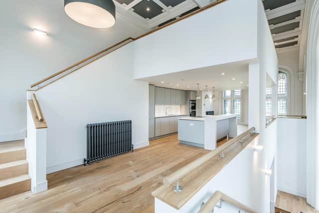 The apartment is set over three levels. Pic: Chris Humphreys Photography.