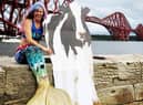 Lindsey Cole, an 'urban mermaid', who is hoping to raise awareness of the plastic pandemic with her adventure swim across the Firth of Forth.