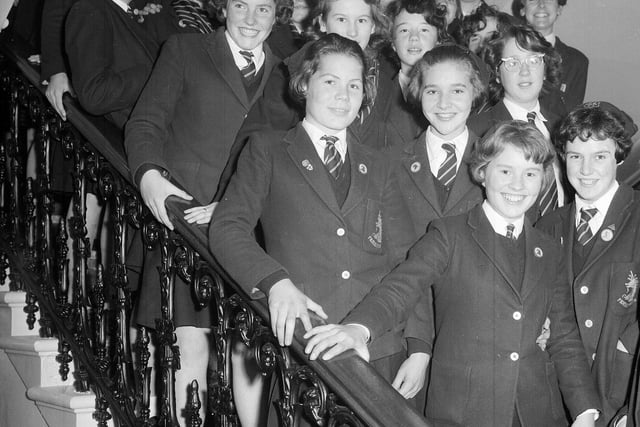 James Gillespie's School pupils were chosen to sing at a civic luncheon in Edinburgh City Chambers for King Olav of Norway when he made his state visit to Scotland in October 1962.