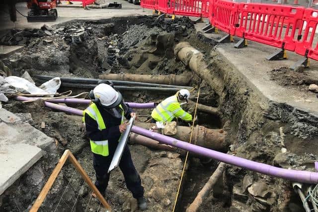 Archaeological investigations are still being carried out at Constitution Street in Leith. Picture: Edinburgh Trams / Guard Archaeology