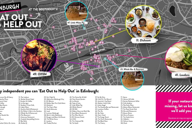 Hungry Edinburgh diners keen to support their local can now find their nearest independent restaurant with this handy map.