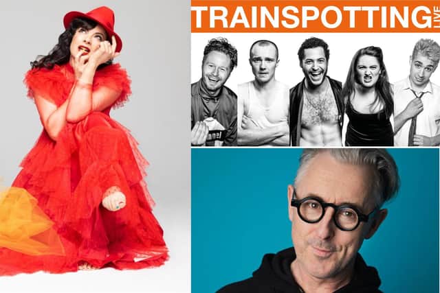 The five best things to see in Edinburgh in the coming week include shows from Camille O'Sullivan, Trainspotting Live and Alan Cumming.