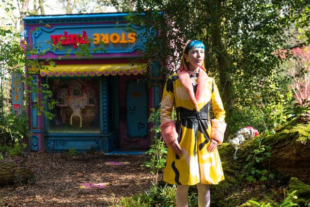 Rachel Maclean's Upside Down Mimi at Jupiter Artland