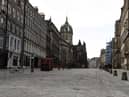 Edinburgh's Royal Mile fell silent during the first complete lockdown