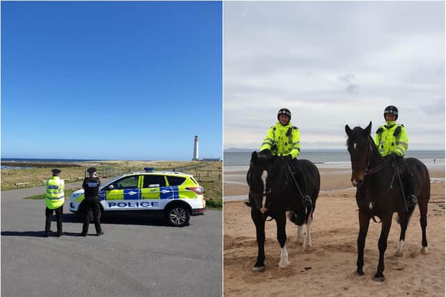 Police in East Lothian have been patrolling in hotspot areas.