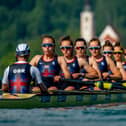 Great Britain's women eight on their way to silver at the European Championships. Picture: Benedict Tufnell.