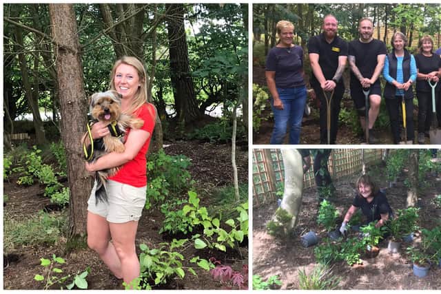 A new garden area at Dogs Trust West Calder, designed by the team at BBC Beechgrove Garden, has been completed.