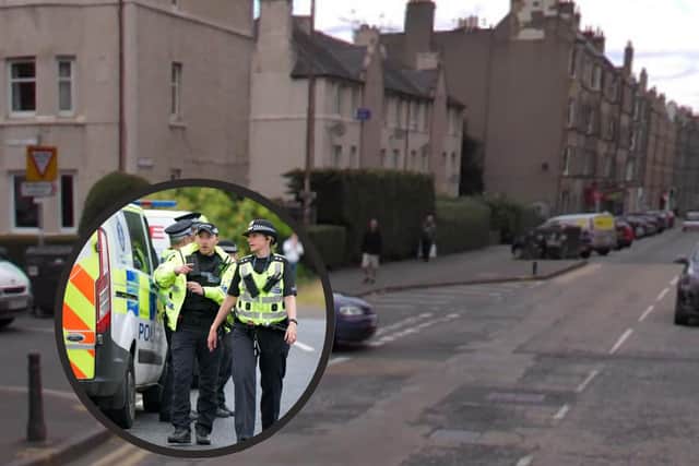 The crash occurred on Easter Road on Sunday afternoon