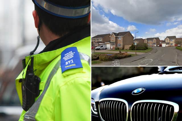 Police are searching for four men in connection with house break-ins and vehicle thefts in West Lothian