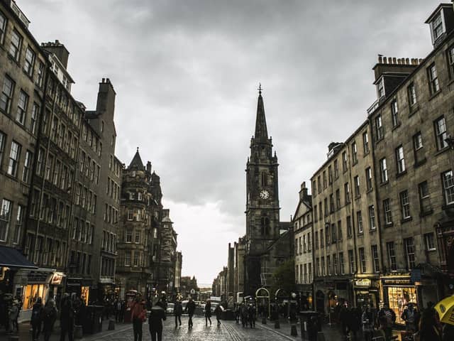 Edinburgh city centre.