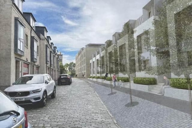 Developers have submitted plans for 142 studio flats and nine townhouses on the site of the recently-demolished Jewson’s builder’s yard at 72-74 Eyre Place and Eyre Place Lane. The development sits on the corner of Edinburgh’s Bonnington, New Town and Canonmills neighbourhoods.