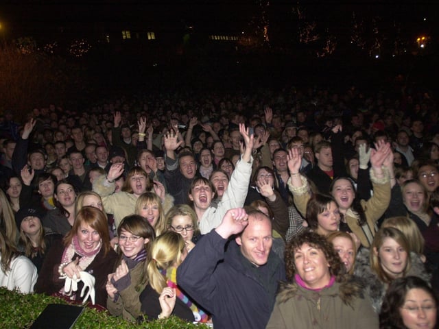 Locals went wild in Edinburgh's Princes Street Gardens, where big screens were put up for a free show.