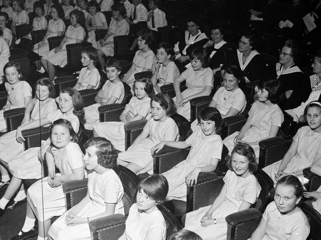 Pupils at George Watson's Ladies Prize Giving in July 1964.