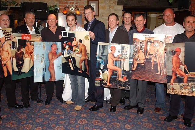The Calender Boys launched their calendar in aid of the Ashgate Hospice at the Batemans Mill Hotel at Old Tupton in 2003
