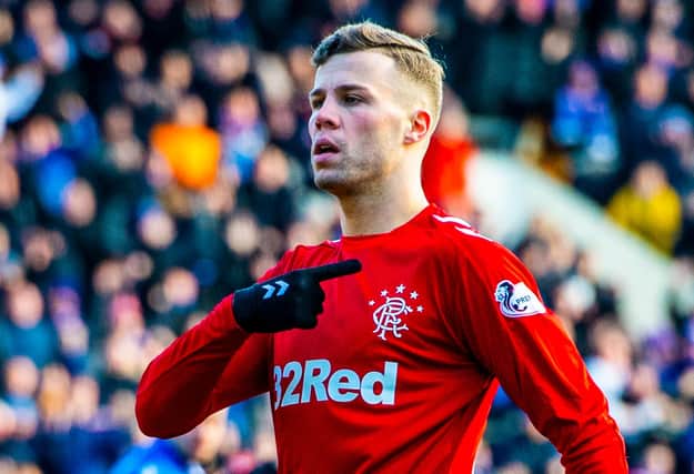 Rangers fans were delighted with the impact of Florian Kamberi. Picture: SNS
