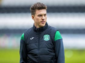 Matthew Hoppe joined Hibs from Middlesbrough in the January transfer window on a loan deal until the end of the season. Picture: SNS