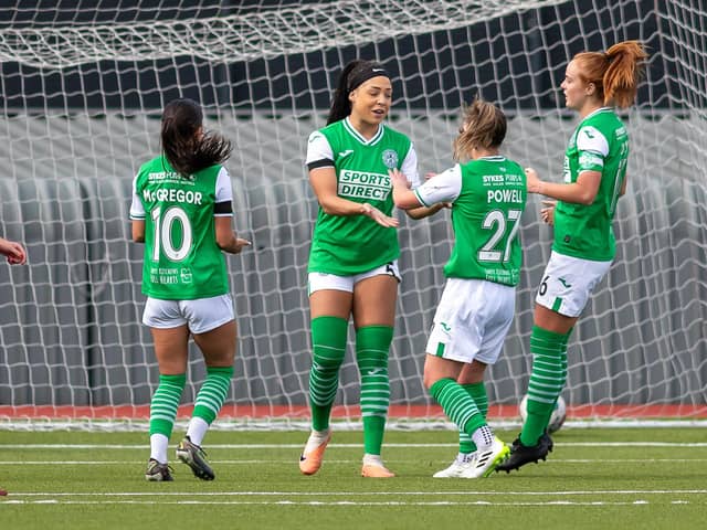 Hibs were unable to find the goalscoring touch that they had developed in previous games. Image Credit: Colin Poultney/SWPL