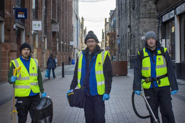 Essential Edinburgh also funds the Clean Team which has a rapid response unit to clean up city-centre mess and also tackles graffiti.