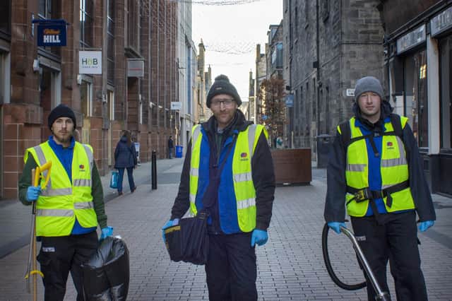Essential Edinburgh also funds the Clean Team which has a rapid response unit to clean up city-centre mess and also tackles graffiti.