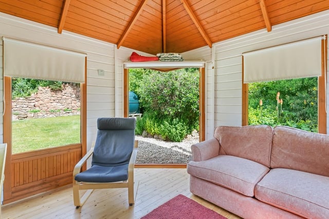 This beautiful summerhouse is the perfect spot to relax after a busy day.
