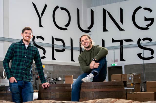 John Ferguson and Alex Harrison, the co-founders of Edinburgh-based Young Spirits Company. Picture: Lesley Martin